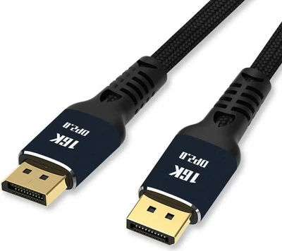 Pack of 2 DisplayPort DP2.0 Cables 16K, 10feet - Image 1 of 4