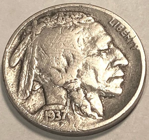 1937 D Buffalo Nickel XF / AU NO RESERVE *J878 - Picture 1 of 2