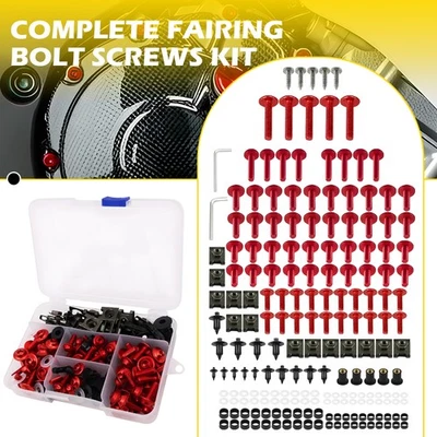 195PCS Complete Bolt Fairing Kit Body Screws Set Motorcycle Accessories Parts - Image 1 of 4