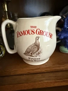 BERÜHMTER GROUSE SCOTCH WHISKY WERBUNG VINTAGE KERAMIKKRUG / WASSERKRUG - Bild 1 von 2