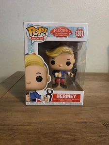 Funko Pop Rudolph the Red-Nosed Reindeer Holiday Hermey mit Protector - Bild 1 von 4