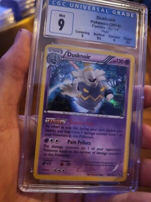 Pokemon TCG Dusknoir Flashfire 40/106 Holo CGC 9 Mint Graded Slab PSA Subgrades  - Image 1 of 3