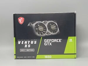 MSI GTX 1650 D6 VENTUS XS OCV1 Gaming GeForce GTX 1650 4GB GDDR6 Graphics Card - Picture 1 of 4