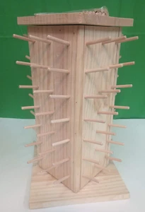 New Brothread 84 Spool 360° Rotating Wooden Thread Embroidery Spool Rack Holder - Picture 1 of 10