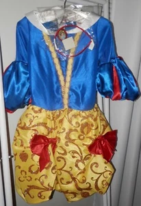 Disney Schneewittchen Deluxe Prinzessin Kleid Kostüm mit Perücke Neu Halloween 7/8 - Bild 1 von 10