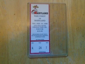 Wake Forest vs Maryland Feb. 15, 1996 Cole Field House College Park, Md. - Picture 1 of 3