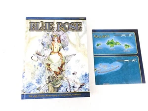BLUE ROSE: THE AGE RPG OF ROMANTIC FANTASY Jeremy Crawford Steve Kenson W/ Map - Picture 1 of 11
