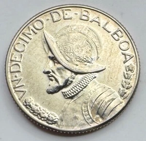 1967 Panama 1/10 Balboa Proof - Balboa Panamanian Coin - Free Shipping - Picture 1 of 4