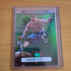 John Cena 2010 Topps Platinum WWE Green /499 sp ssp - Picture 1 of 2