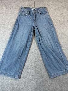 Code Bleu Capri Jeans Women 6 Blue Denim Cotton Stretch 5-Pocket Design Mid Rise - Picture 1 of 7