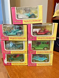 7 Vintage MATCHBOX Models of Yesteryear Collection die-cast Original Boxes - Picture 1 of 13