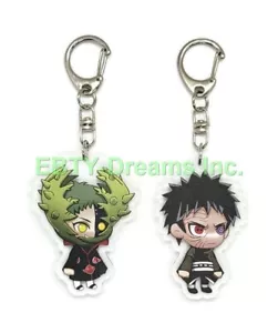 Set di 2 Portachiavi Acrilico Naruto Anime Zetsu, Obito v1 - Foto 1 di 2