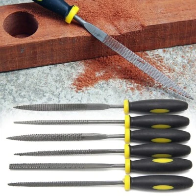 Woodwork Small Rasp Needle File Set Fine Carpentry Coarse Riffler Cabinet Tool - Image 1 of 4