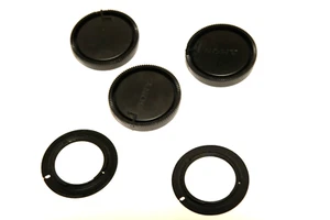 2no. M42 to Sony A Mount Adapter + 3no. rear lens caps for Sony Alpha - Picture 1 of 1