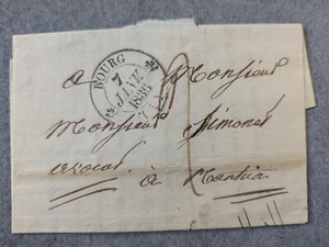 (LET296) LAC LETTRE 1836 de Bourg à Nantua - Imagen 1 de 2
