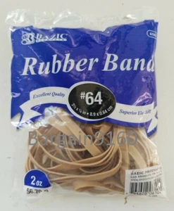 Rubber Band, Size #64 (3-1/2" x 1/4''), (2 oz Bag) Made in USA - Picture 1 of 2