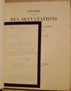 BERRY Calixte - THEORIE COMPLETE DES OCCULTATIONS - DEDICACE - 1880 - Picture 1 of 10