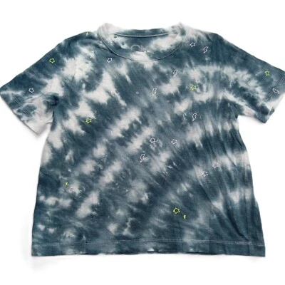 Camiseta corta para mujer Chaser talla pequeña azul tie dye estrellas bordadas Foto 1 de 4