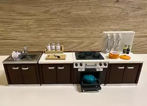 Set of 5 Dollhouse miniature System Kitchen mini kitchen decor - Picture 1 of 8