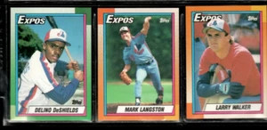 Juego de equipo Topps Montreal Expos 37 cd 1990 (incluye base y actualización) - Imagen 1 de 2