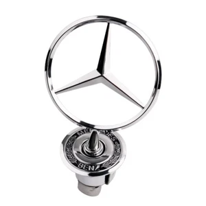 For Mercedes Benz Front Hood Star Emblem C230 C280 CLK320 E300 E320 E400 S430 - Picture 1 of 9