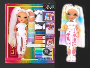 Rainbow High Color & Create Spielset mit Fashion Doll, grüne Augen NEU/OVP