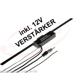 AUTO RADIO KFZ Scheibenantenne Klebeantenne Ersatz Antenne mit Verstärker Surga - Bild 1 von 1