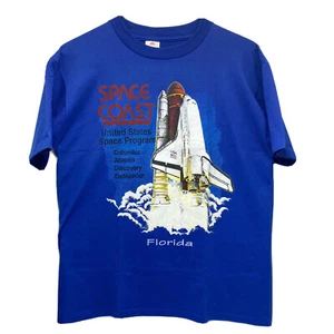 Vintage Space Coast Florida Shuttle Large Single Stitch Shirt Sunshine NASA - Picture 1 of 6