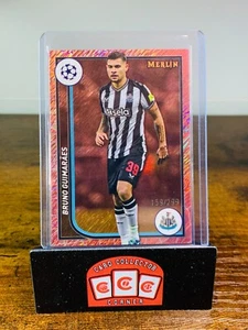 2023-24 MERLIN CHROME UEFA ROSE/GOLD 159/299 [ BRUNO GUIMARAES ] NEWCASTLE - Picture 1 of 3