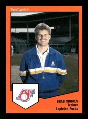 1989 ProCards Appleton Foxes 869 Brad Shores TR BXCP38 - Image 1 of 2
