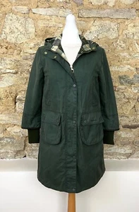 Giacca cerata BARBOUR legno di ulivo Warbler £ 249 UK 8 EU 34 USA 4 piccole reti un porter - Foto 1 di 16
