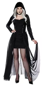 Victorian Gothic Hooded Vampire Dress Adult Costume - Picture 1 of 3