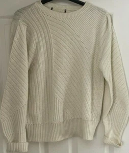 Ladies M & S Collection Crew Jumper. Brand New. White. RRP £23. FREE P+P - Picture 1 of 5