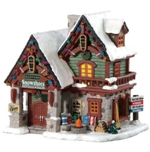 Tienda de alquiler de raquetas de nieve Lemax Backwoods # 85328 Christmas Vail Village RETIRADO NUEVO - Imagen 1 de 1