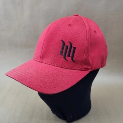 Red Flexfit Hat cap Racing Signed size  L- XL Yupoong  Large - Image 1 of 4