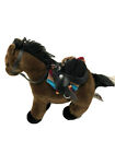 Aurora Toy  Plush Black Stuff Horse 11
