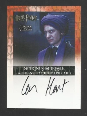 ARTBOX IAN HART QUIRINUS QURIREL HARRY POTTER HEROES AND VILLAINS AUTOGRAPH CARD - Image 1 of 2
