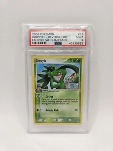 Pokemon Card Grovyle 32/100 EX Guardiani dei Cristalli PSA 9 Stamped Mint ENG - Foto 1 di 2