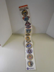 Vintage Sealed NASA Apollo Complete Set of Emblems 3" Kennedy Space Center - Bild 1 von 8