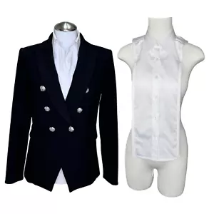 New DICKEY Compatible with Veronica Beard Blazer Button Down Shirt 00-14 BRUNNE - Picture 1 of 10