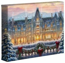 Thomas Kinkade Studios Christmas at Biltmore 8â€³ x 10â€³ Gallery Wrapped Canvas