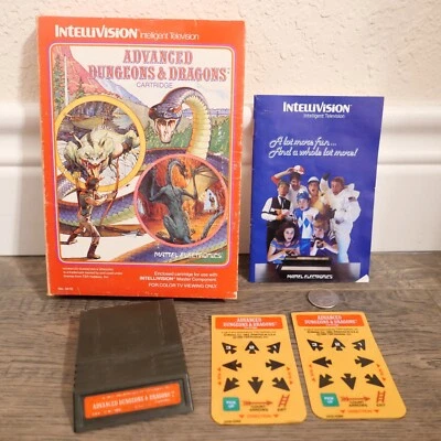 Advanced Dungeons & Dragons (Intellivision) Mattel - 1982 -NO MANUAL - Image 1 of 3