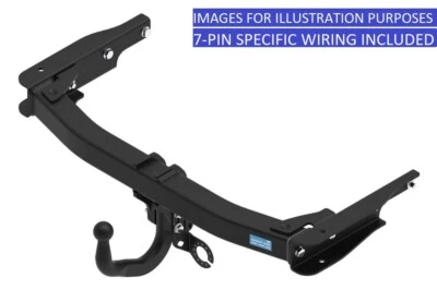 Barra de remolque Towtrust cuello de cisne para Volvo XC70 Estate 2007-2016 y cableado de coche de 7 pines Foto 1 de 4