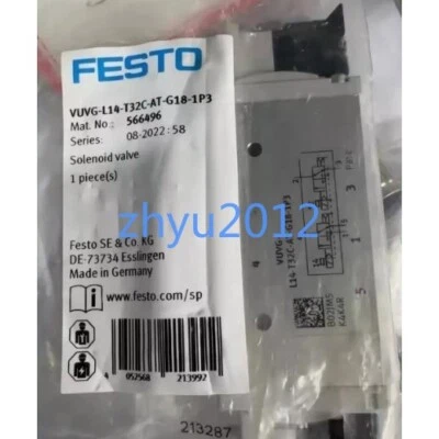 Electroválvula Festo VUVG-L14-T32C-AT-G18-1P3 1 PIEZA nueva 566496 envío gratuito Foto 1 de 2