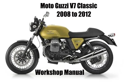 MOTO GUZZI V7 CLASSIC 2008 a 2012 MANUAL DE TALLER - Archivo PDF Foto 1 de 2