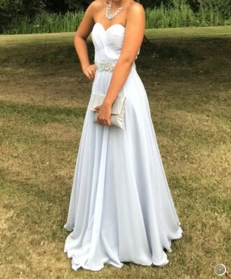 Beautiful Blue Gino Cerruti Prom Dress Size Small Cinderella Perfect Condition - Image 1 of 4