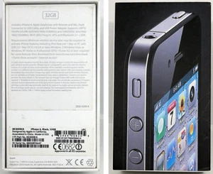 Apple iPhone 4 (32GB/Black) Empty Box Only - Picture 1 of 1