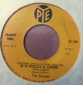 Sorrows The - Mi Si Spezza Il Cuore (Take A Heart) / Vivi (Baby) Vinyl, 7" 45 RP - Foto 1 di 1