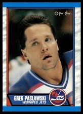 1989-90 O-Pee-Chee #268 Greg Paslawski Winnipeg Jets