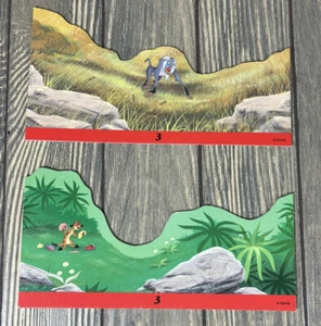 VTG Milton Bradley The Lion King Matching Game Replacement Piece Red Boards 3 - Picture 1 of 2